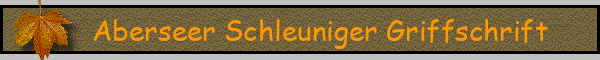 Aberseer Schleuniger Griffschrift