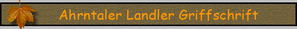Ahrntaler Landler Griffschrift