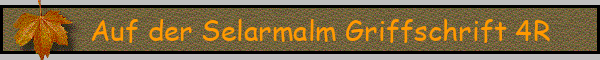 Auf der Selarmalm Griffschrift 4R
