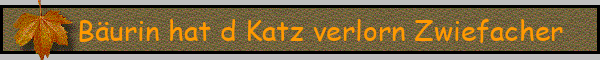 Bäurin hat d Katz verlorn Zwiefacher