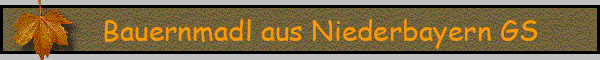 Bauernmadl aus Niederbayern GS