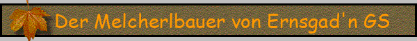 Der Melcherlbauer von Ernsgad'n GS