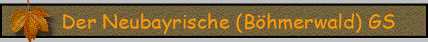 Der Neubayrische (Böhmerwald) GS