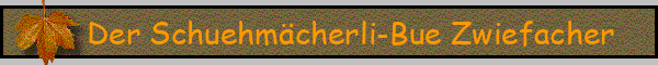 Der Schuehmächerli-Bue Zwiefacher