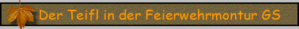 Der Teifl in der Feierwehrmontur GS
