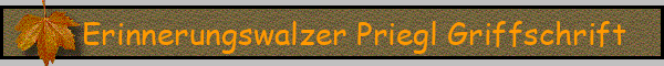 Erinnerungswalzer Priegl Griffschrift