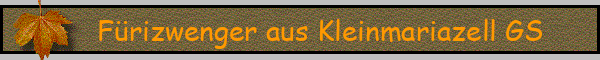 Fürizwenger aus Kleinmariazell GS