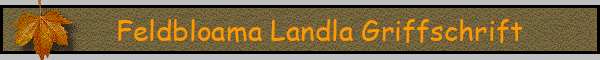Feldbloama Landla Griffschrift