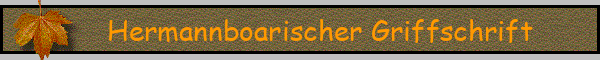 Hermannboarischer Griffschrift
