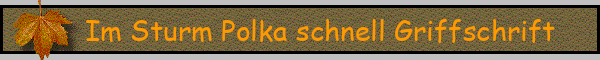 Im Sturm Polka schnell Griffschrift