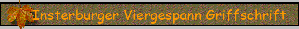 Insterburger Viergespann Griffschrift