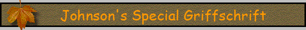 Johnson's Special Griffschrift