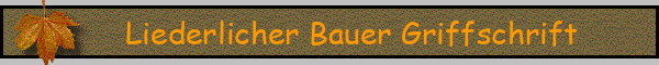 Liederlicher Bauer Griffschrift