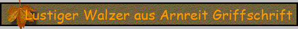 Lustiger Walzer aus Arnreit Griffschrift