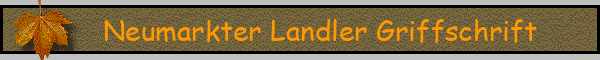 Neumarkter Landler Griffschrift