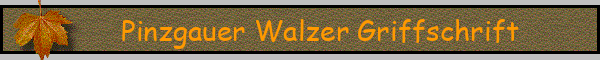 Pinzgauer Walzer Griffschrift