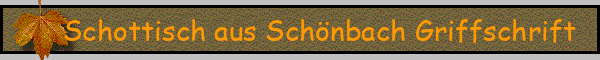 Schottisch aus Schönbach Griffschrift