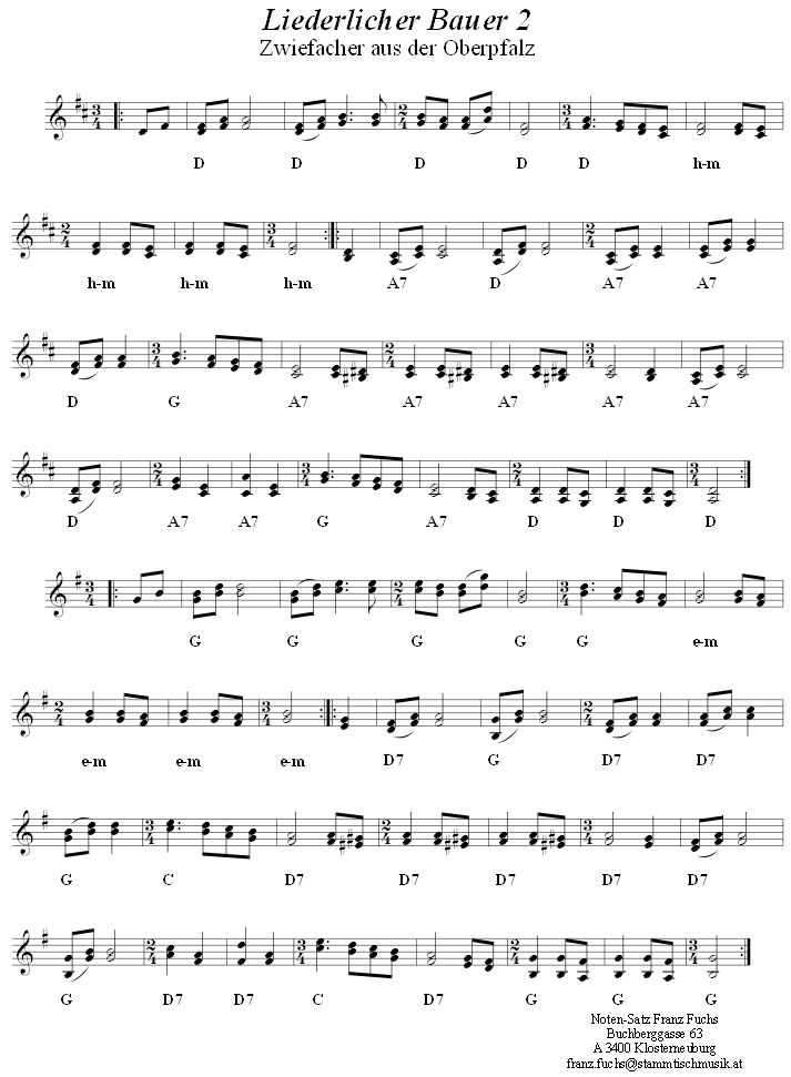 Liederlicher Bauer 2, Zwiefacher
